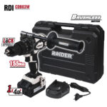 Бормашина ударна безч. 20V 2-ск. 4Ah 155Nm куфар RDI-CDB03W