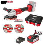 R20 Ъглошлайф Ø125mm 4Ah 2 диска Case RDP-YAG20