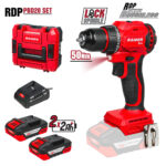 R20 Бормашина безч. 2-ск. 10mm 50Nm 2x2Ah Case RDP-PBD20