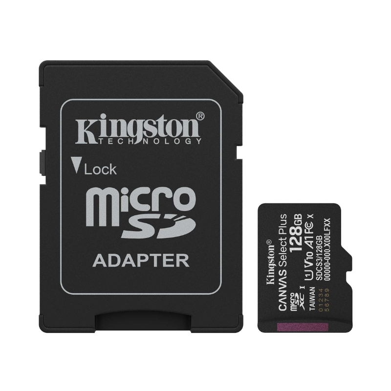 1781856462_077.jpg Kingston SDCS3/128GB, Micro SD карта 128GB, Canvas, Select Plus Gen3 150MB/s - Image 1