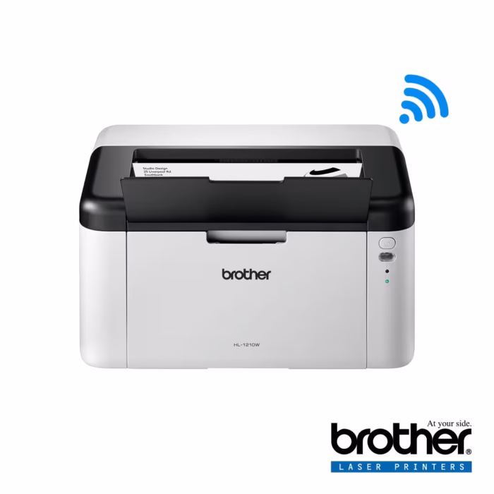 мрежов монохромен лазерен принтер Brother HL-1210W с безжична свързаност