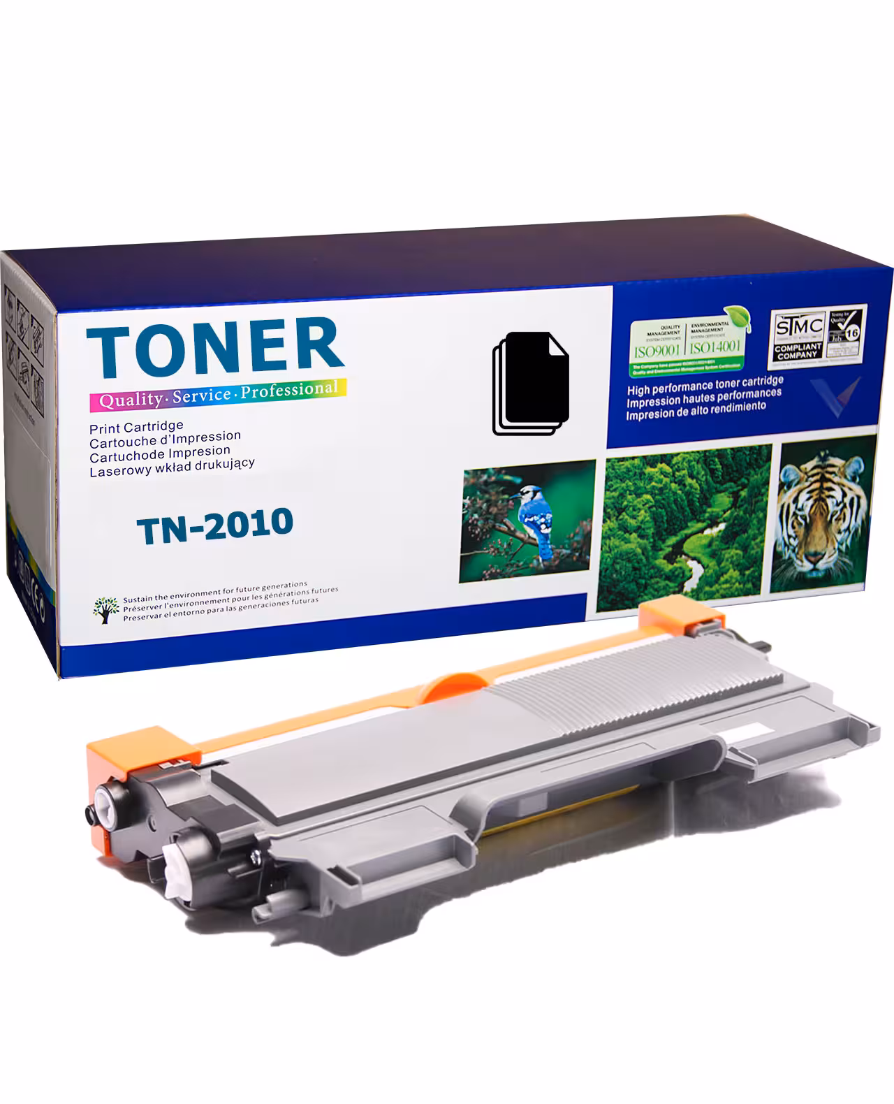 Brother TN-2010, TN-420 тонер, черен, 1000 стр. за HL/DCP Снимка на съвместима тонер касета Brother TN-2010,TN-420 черен цвят, 1000 страници, подходяща за HL-2130 и DCP-7055