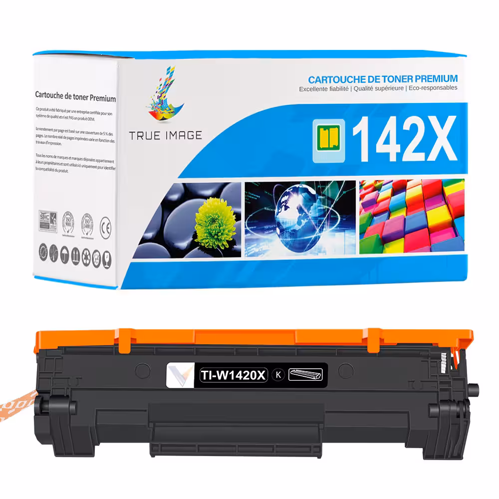 HP 142X W1420X съвместима тонер касета за ясен черен текст и равномерен печат