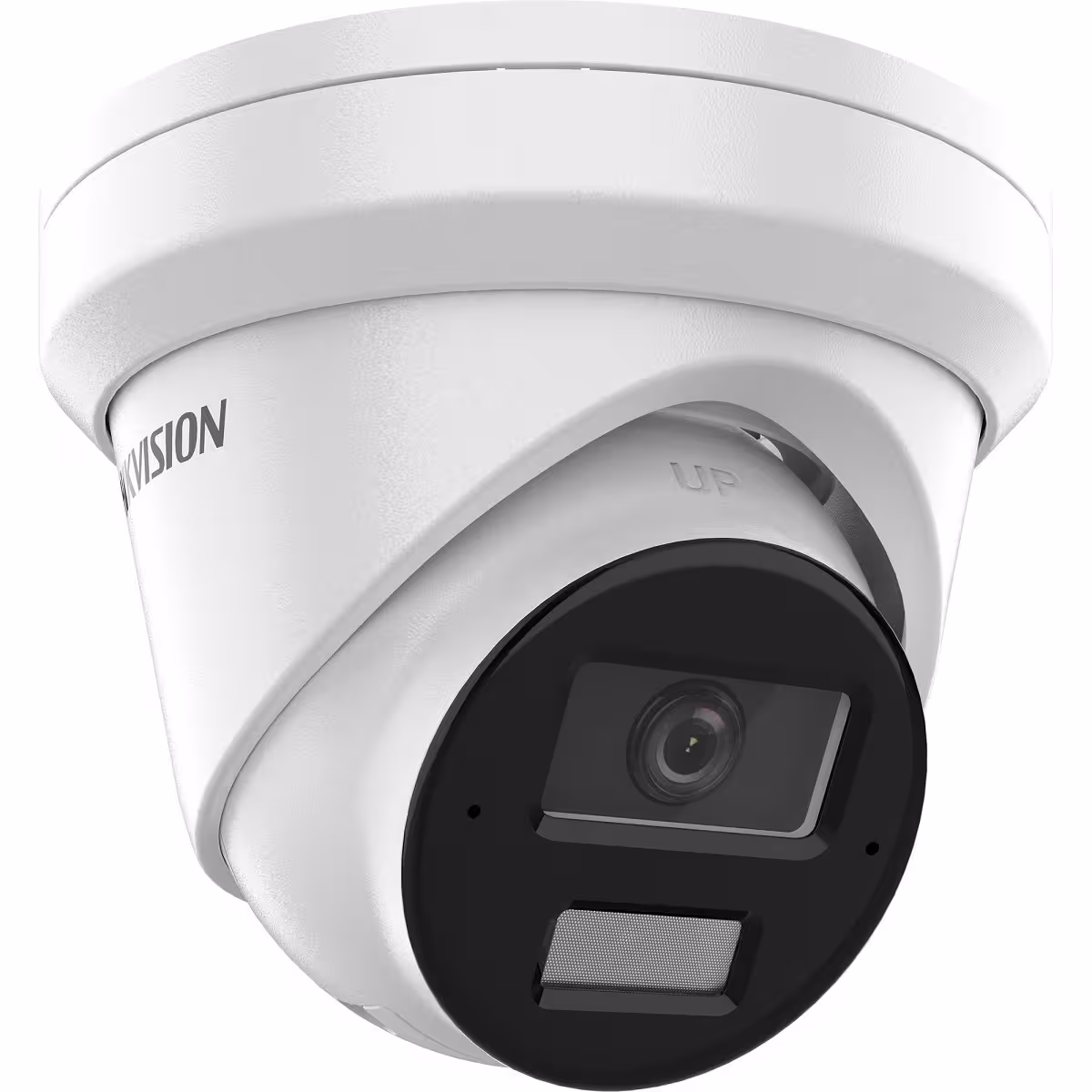 HikVision DS-2CD2383G2-LI2U 8MP AcuSense turret камера със Smart Hybrid Light и dual mic HikVision 8MP DS-2CD2383G2-LI2U мрежова камера с двойни микрофони и детайлен външен видеоконтрол