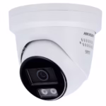 Камера Hikvision DS-2CD2347G3-LIS2UY/SL 4MP 2.8 mm ColorVu турет, бял корпус за вътрешен и външен монтаж