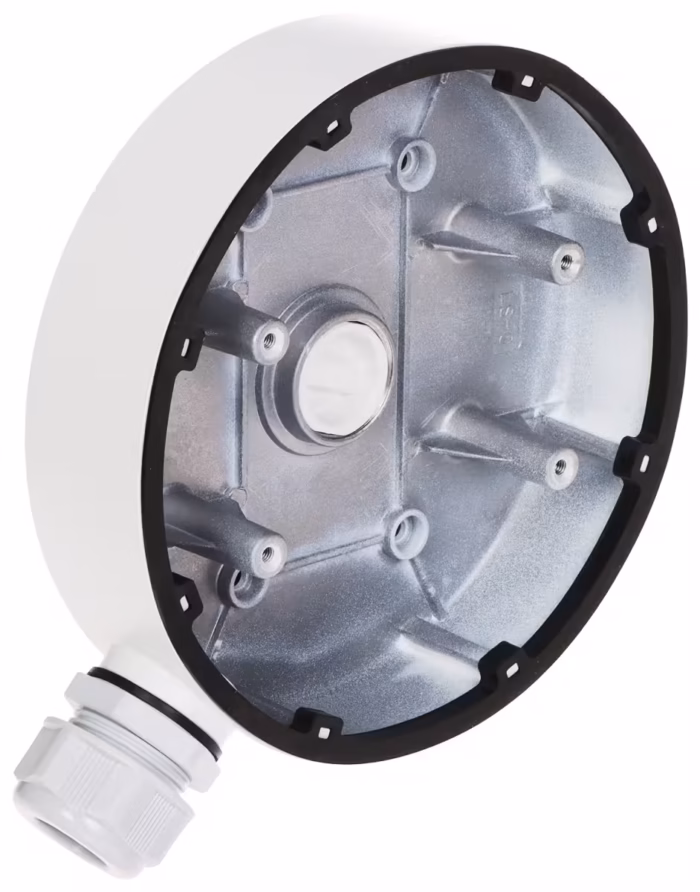 HikVision DS-1280ZJ-DM55 бяла монтажна основа за камера с чист и професионален монтаж