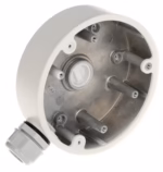 HikVision DS-1280ZJ-PT6 бяла основа за dome модел с място за конектори и връзки