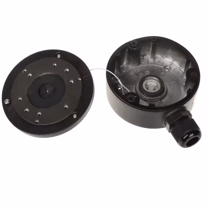 Hikvision DS-1280ZJ-XS(Black) квадратна основа за камера с черен корпус и подредени връзки