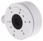 Монтажна основа Hikvision DS-1280ZJ-XS, алуминиева junction box Ø100 мм за мини bullet и турет камери, бял цвят