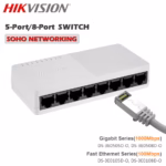 HikVision DS-3E0508D-O SOHO компактен гигабитов суич за офис и домашна мрежа