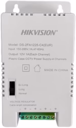 HikVision DS-2FA1225-C4 12V захранване за камери с компактен корпус и 4 изхода
