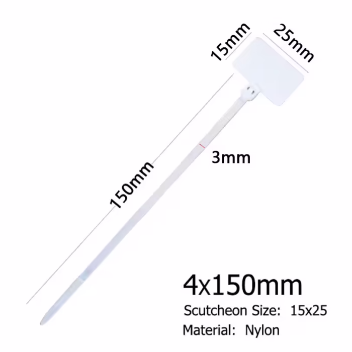 cable tie with lable Кабелни връзки с табелка за надписване