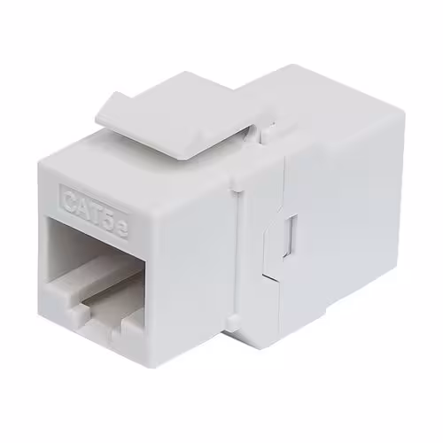 Keystone jack RJ45 Cat.5e за надеждна мрежова връзка и чист монтаж в розетка или patch panel
