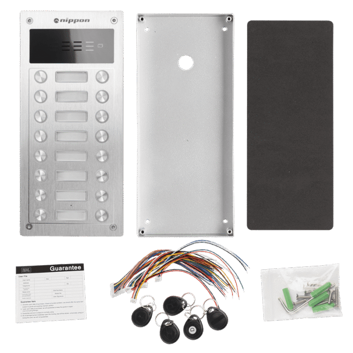 Аудиотабло за домофонна система Nippon (2*8) с RFID четец - Image 7