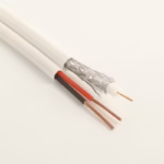 Коаксиален кабел RG59CU + 2x0.75mm комбиниран кабел за видеонаблюдение и захранване