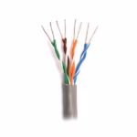 UTP Cat5e 24AWG CU сив кабел от чиста мед за Ethernet връзки в домове и офиси