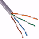 UTP Cat5e 24AWG CU сив Ethernet кабел за надеждно изграждане на вътрешни мрежови трасета