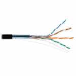 FTP Cat5e 24AWG CU ETL black меден Ethernet кабел с ETL сертификат за структурно окабеляване