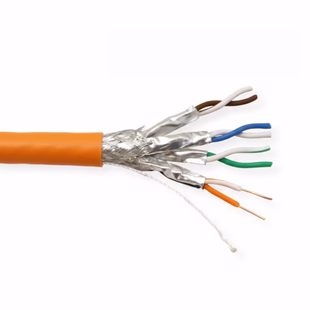 SFTP Cat7 23AWG CU кабел с двойна екранировка за високоскоростна мрежа