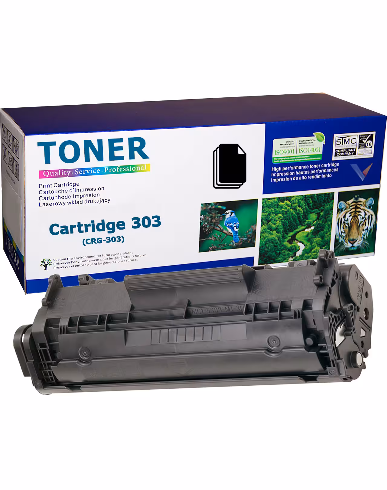 Съвместима Canon Cartridge 303 тонер касета – 2 500 стр. плътен черен печат съвместима тонер касета Canon Cartridge 303 черна – до 2 500 страници