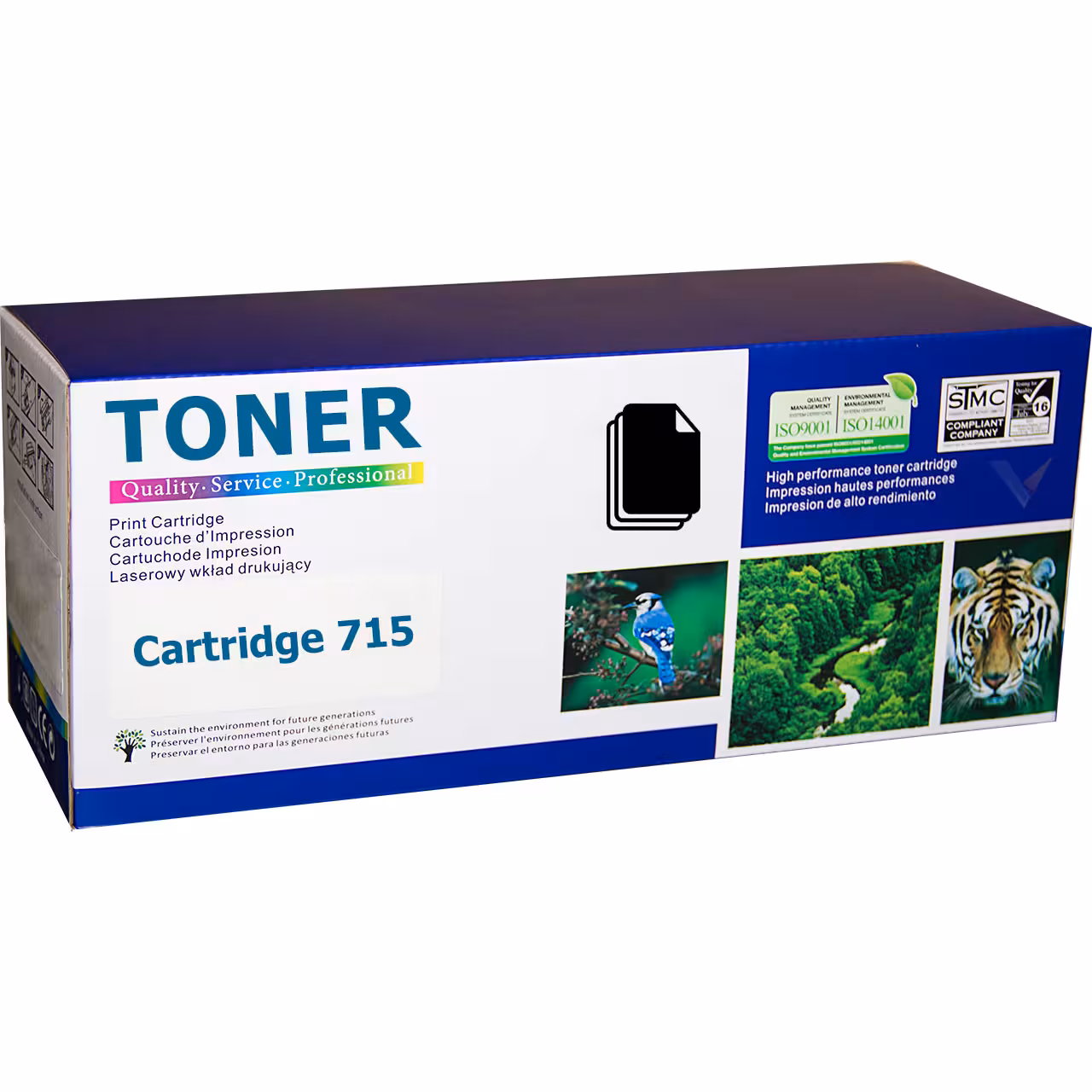 Съвместима Canon Cartridge 715 тонер касета – до 3 000 стр. плътен черен печат съвместима тонер касета Canon Cartridge 715, Canon 715, 1975B002AA черна – 3 000 страници