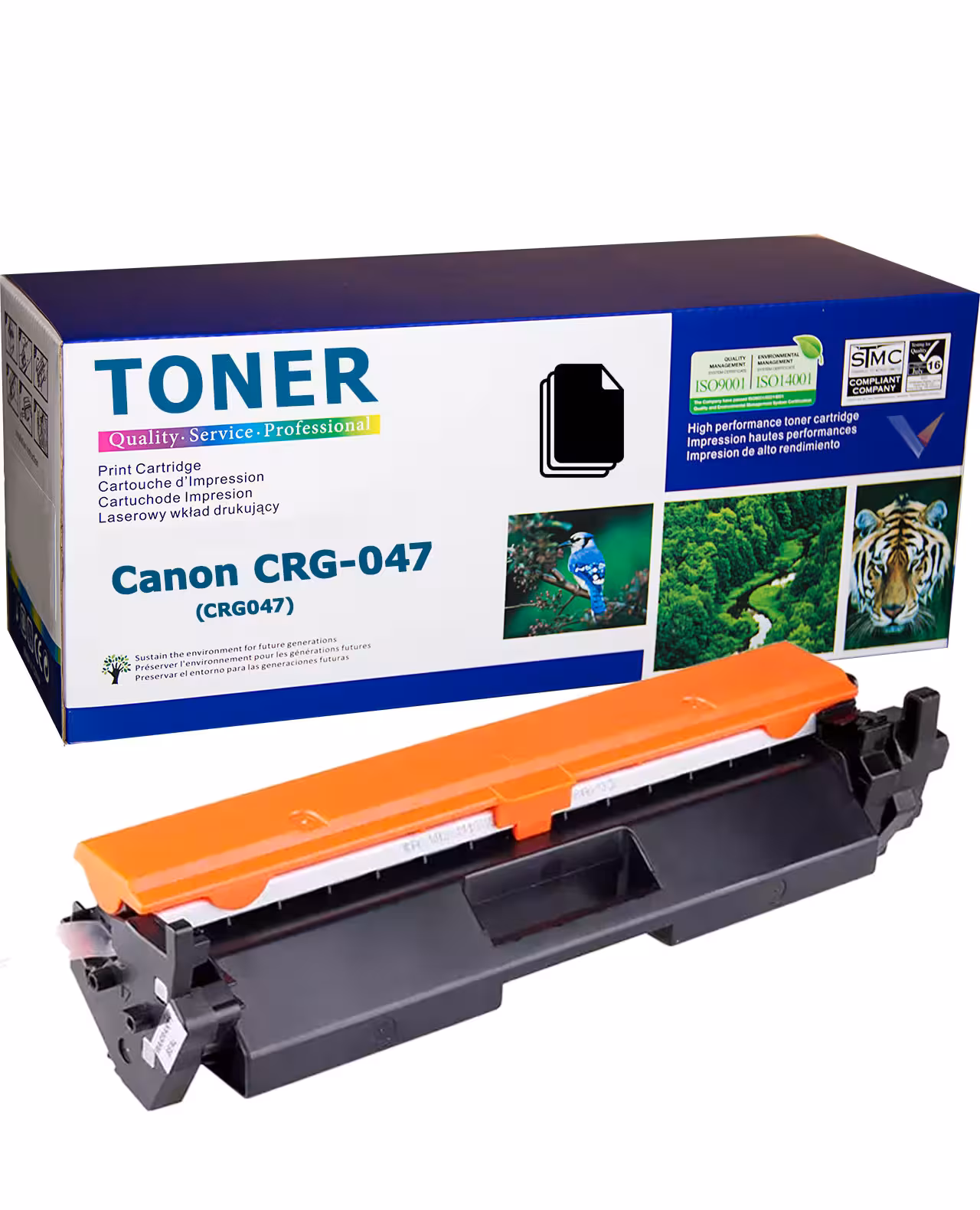 Canon 047 съвместима тонер касета – 1 600 стр. кристално чист черен печат Canon CRG-047 CRG047 Cartridge 047 тонер касета Canon 047 съвместима черна – до 1 600 страници