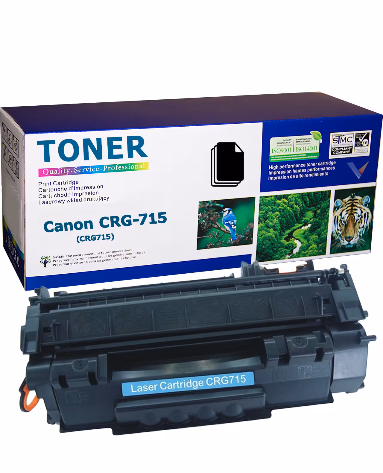 Съвместима Canon CRG-715, CRG715 тонер касета – 3 000 стр. ясен и плътен печат съвместима тонер касета Canon CRG-715 черна – 3 000 страници (CRG715)