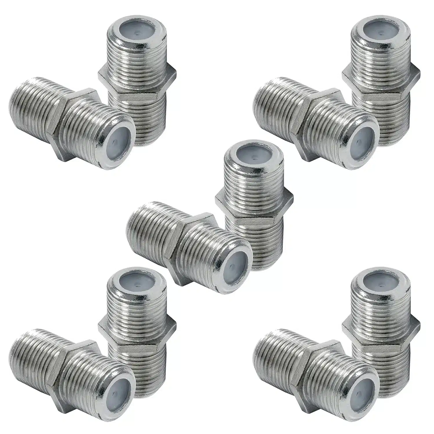 f-f-connector Муфа за снаждане на коаксиален кабел RG59, RG6 и RG11