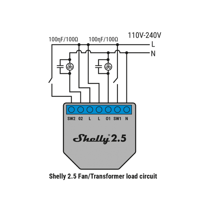 Демпфер за индуктивни товари Shelly RC Snubber - Image 3