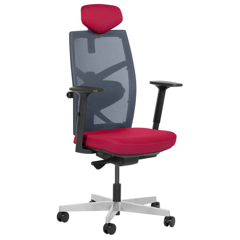 ergonomichen-stol-fredo-cherven-24 Ергономичен стол FREDO - червен - Image 1