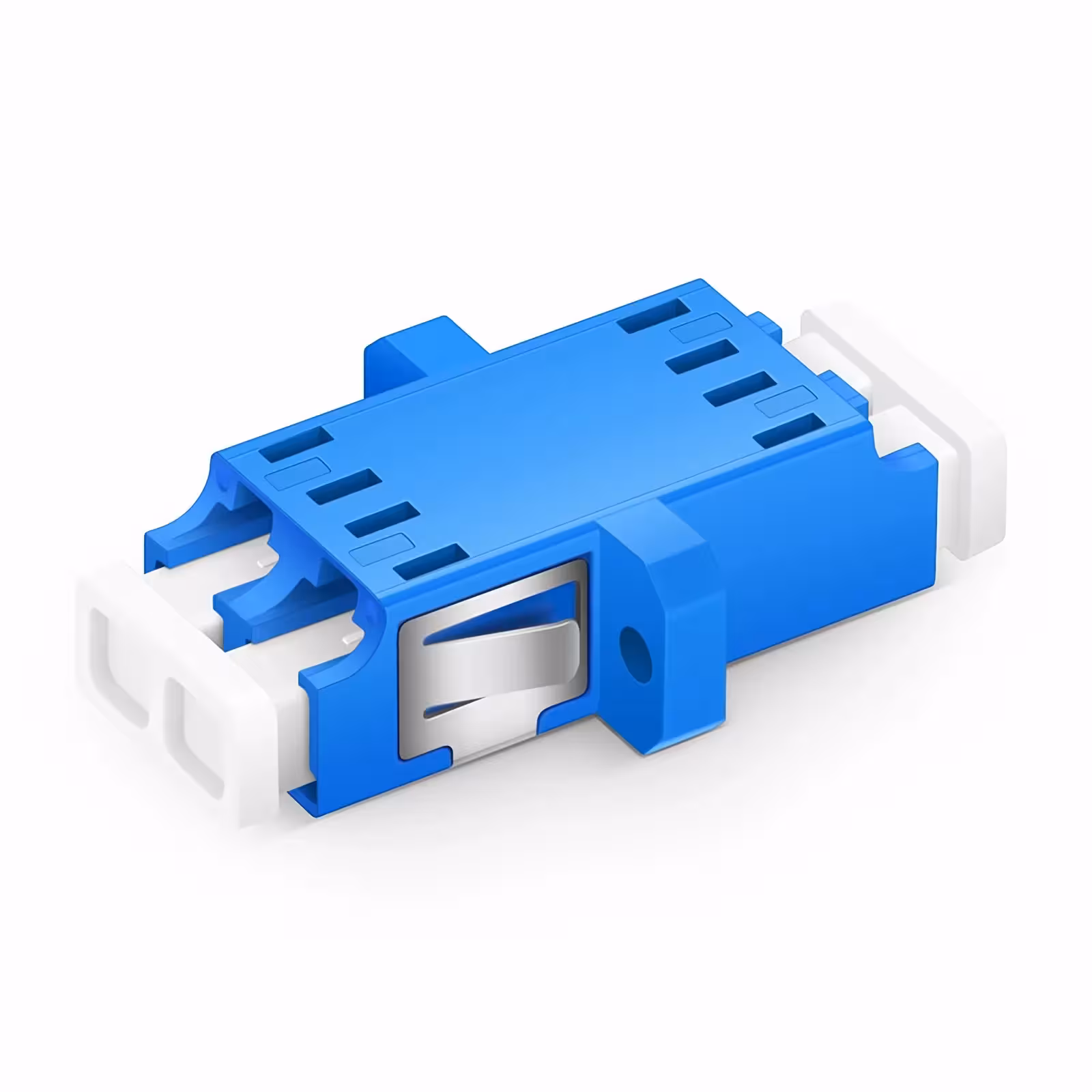 Adapter LC/PC SM Duplex оптичен адаптер за single mode връзки Adapter LC/PC SM Duplex оптичен адаптер за свързване на LC конектори в едномодова мрежа