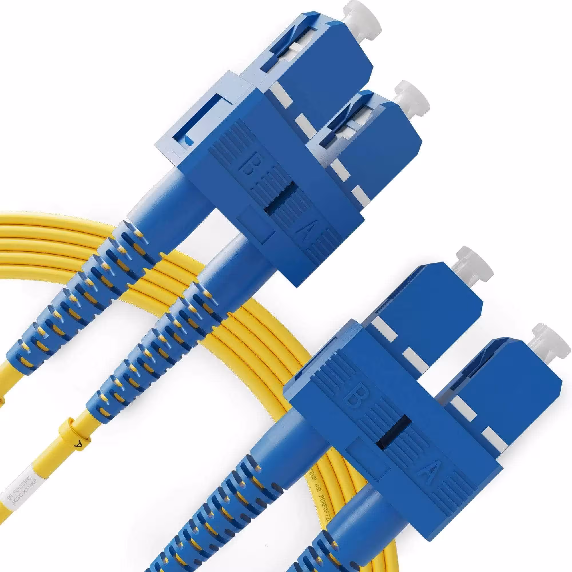 SC-UPC/SC-UPC duplex 1m оптичен пач корд за надеждна FTTH връзка и стабилен пренос на сигнал