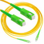 Зелен оптичен patch cord SC-APC/SC-APC 5 метра за fiber optic мрежи