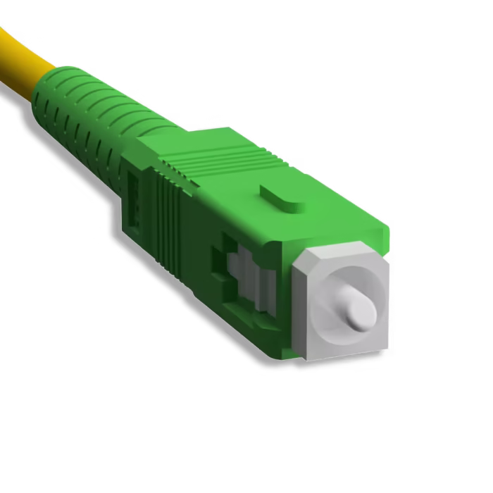 Зелен оптичен patch cord SC-APC/SC-APC 5 метра за fiber optic мрежи