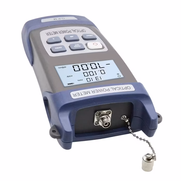Измервател на оптична мощност SK300A -70+6dBm с LCD дисплей и адаптери за оптични конектори
