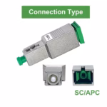 Затихвател SC/APC 7dB за single mode мрежи с APC конектори и висока оптична мощност