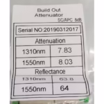 Затихвател SC/APC 8dB за балансиране на single mode връзка след измерване с power meter