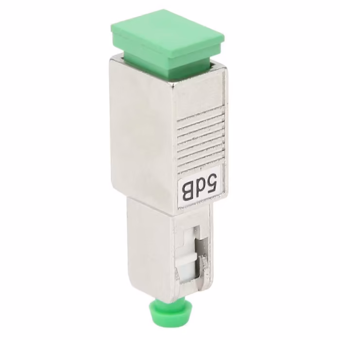 Оптичен затихвател SC/APC 5dB за GPON, EPON и CATV over fiber връзки със single mode кабел