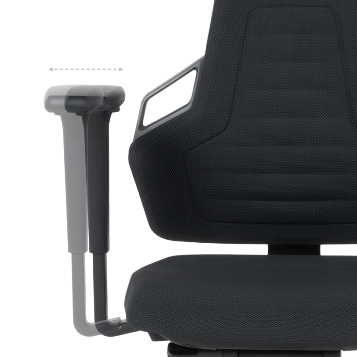 Индустриален ергономичен стол BIMOS NEXXIT 3 - 9031 - черен - Image 16