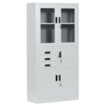 Метален шкаф Carmen CR-1240 E K - сив