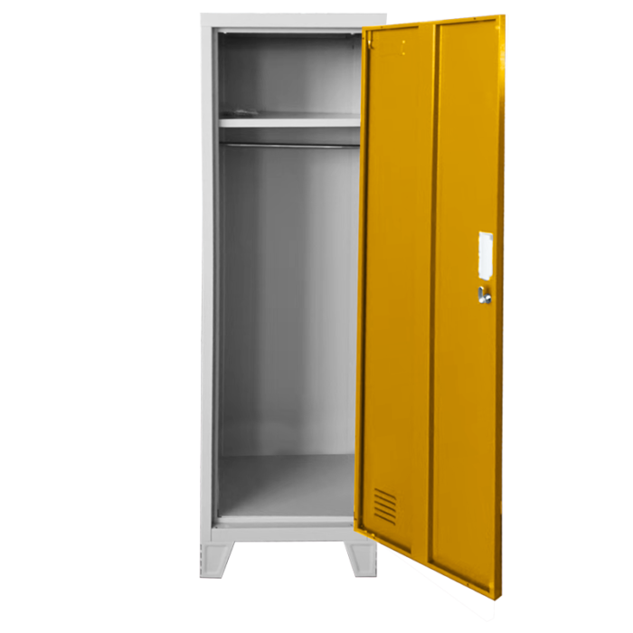 Метален шкаф Carmen CR-1604-1 JZ - Сив / оранжев - Image 2