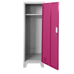 Метален шкаф Carmen CR-1604-1 JZ - Сив / розов - Image 2