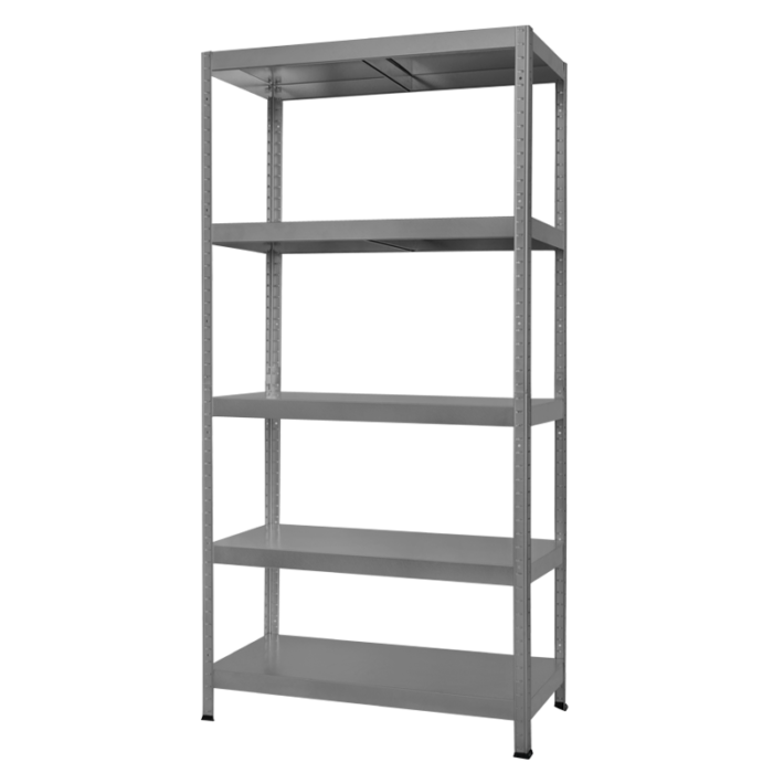 Метален стелаж HARD 180x100x40 см, до 130 кг на рафт  - сив - Image 4