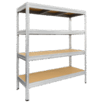 Метален стелаж MEGA 177x200x45 см, до 500 кг на рафт - цинк - Image 2
