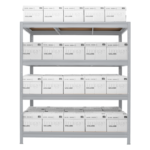 Метален стелаж MEGA 177x200x60 см, до 500 кг на рафт - цинк - Image 2