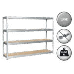 Метален стелаж MEGA 177x240x45 см, до 450 кг на рафт - цинк