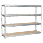 Метален стелаж MEGA 177x240x45 см, до 450 кг на рафт - цинк - Image 3