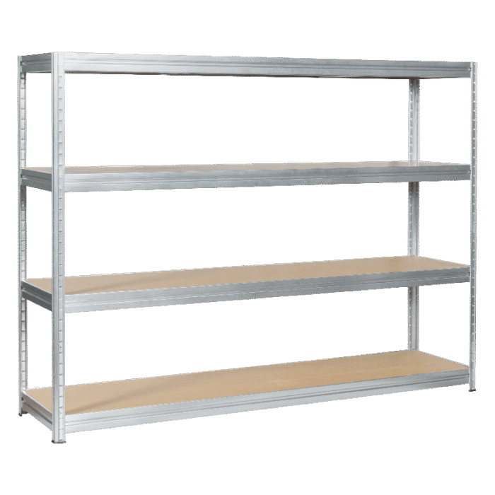 Метален стелаж MEGA 177x240x45 см, до 450 кг на рафт - цинк - Image 3