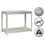 Метален стелаж MEGA 87x160x60 см, до 600 кг на рафт - цинк