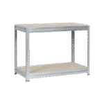 Метален стелаж MEGA 87x160x60 см, до 600 кг на рафт - цинк - Image 3